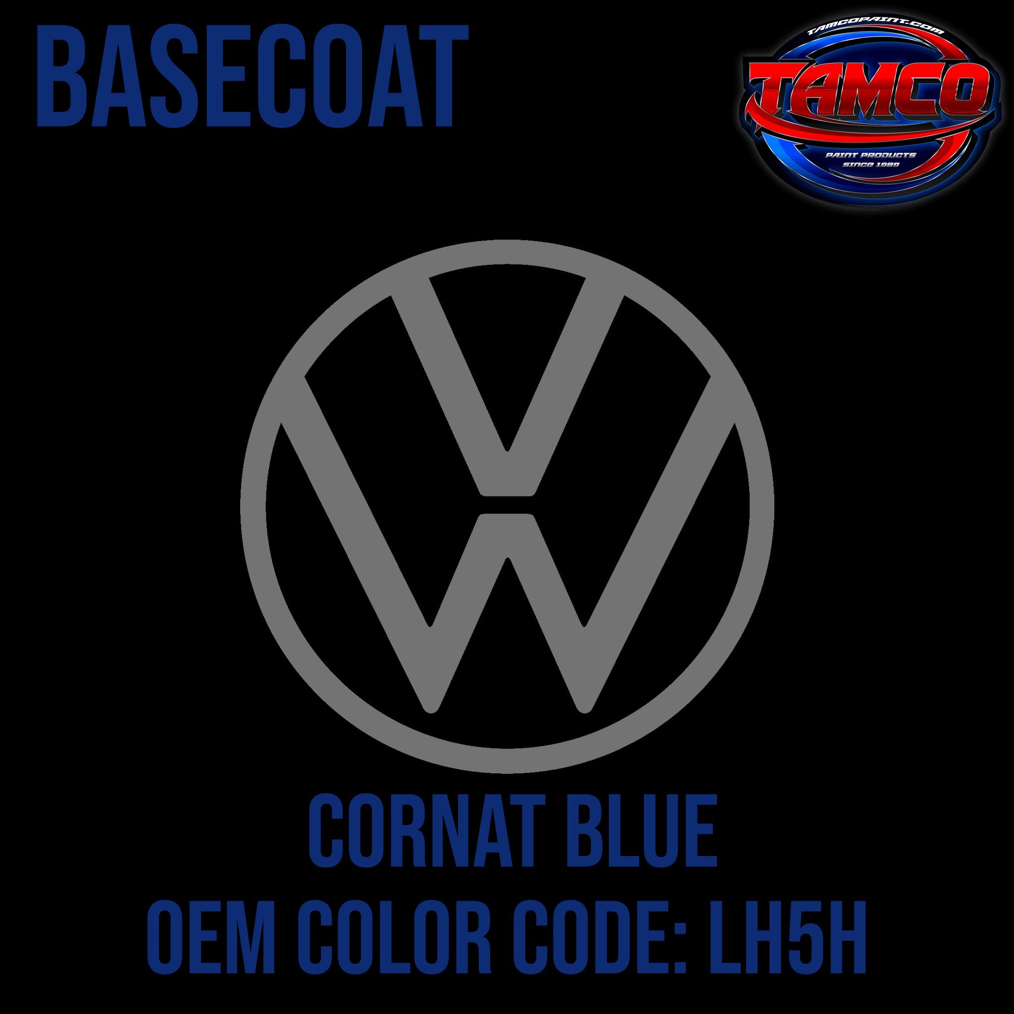 Tamco Paint Volkswagen Cornat Blue Code LH5H OEM Basecoat