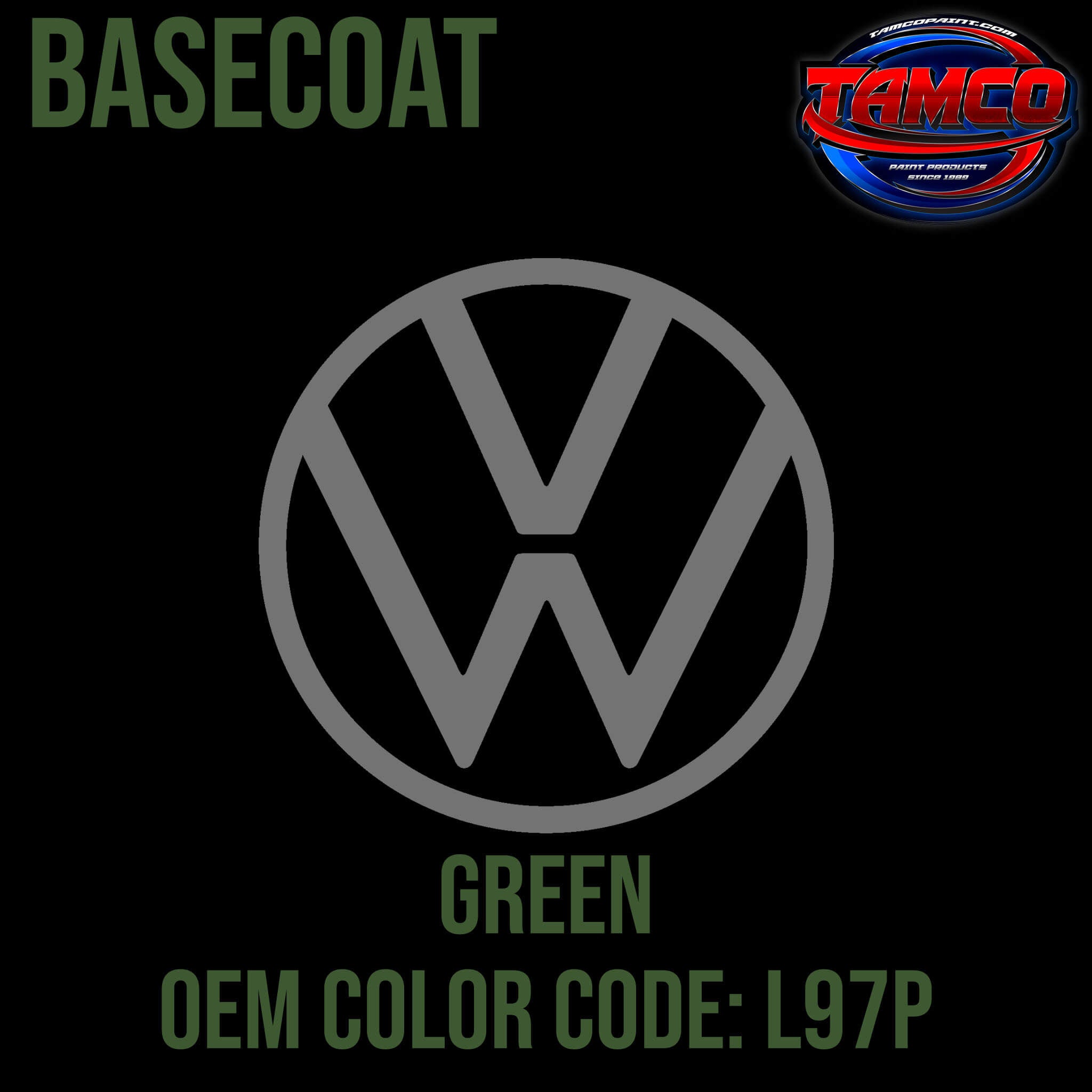 Tamco Paint Volkswagen Green Code 230 / L97P OEM Basecoat