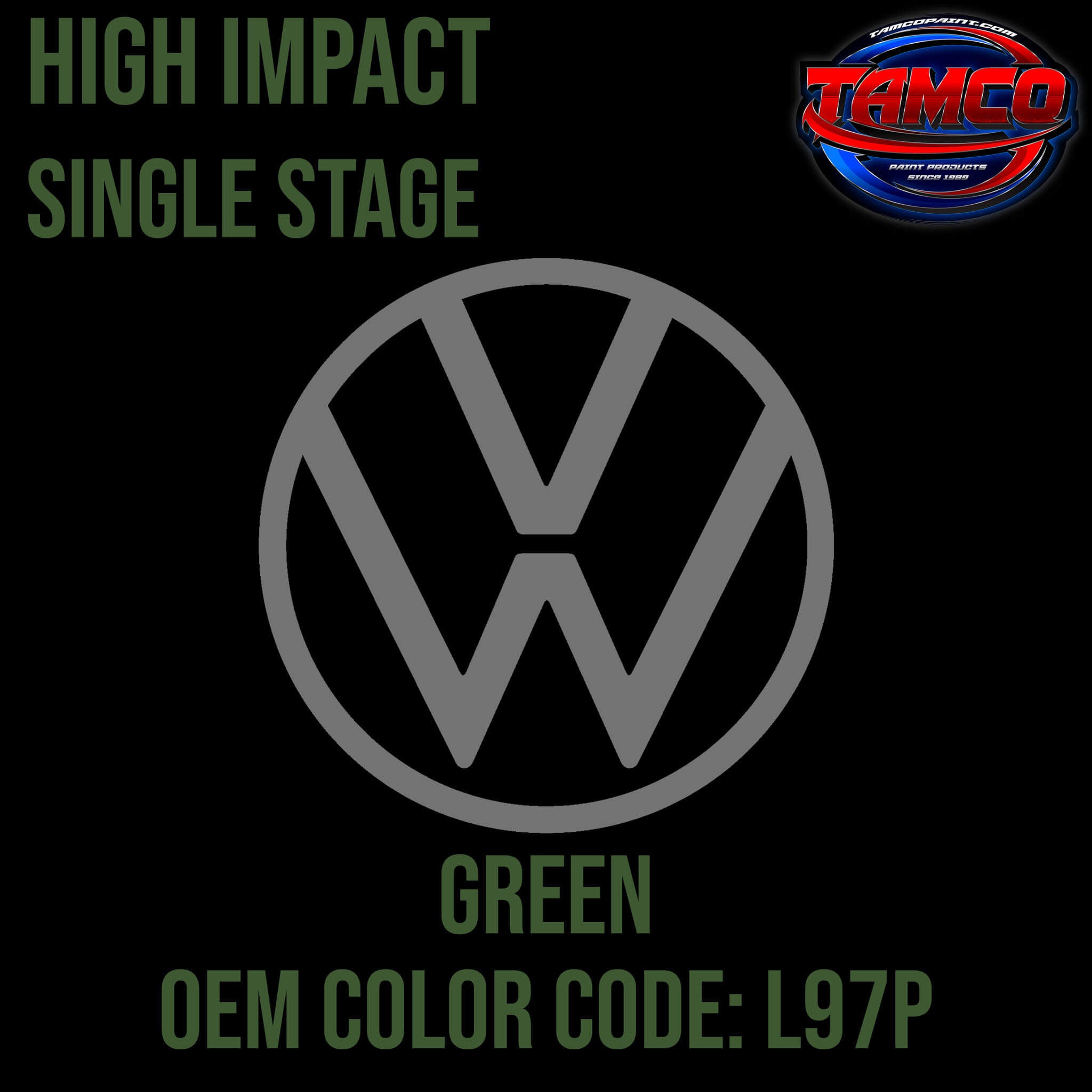 Tamco Paint Volkswagen Green Code 230 / L97P OEM High Impact Single Stage