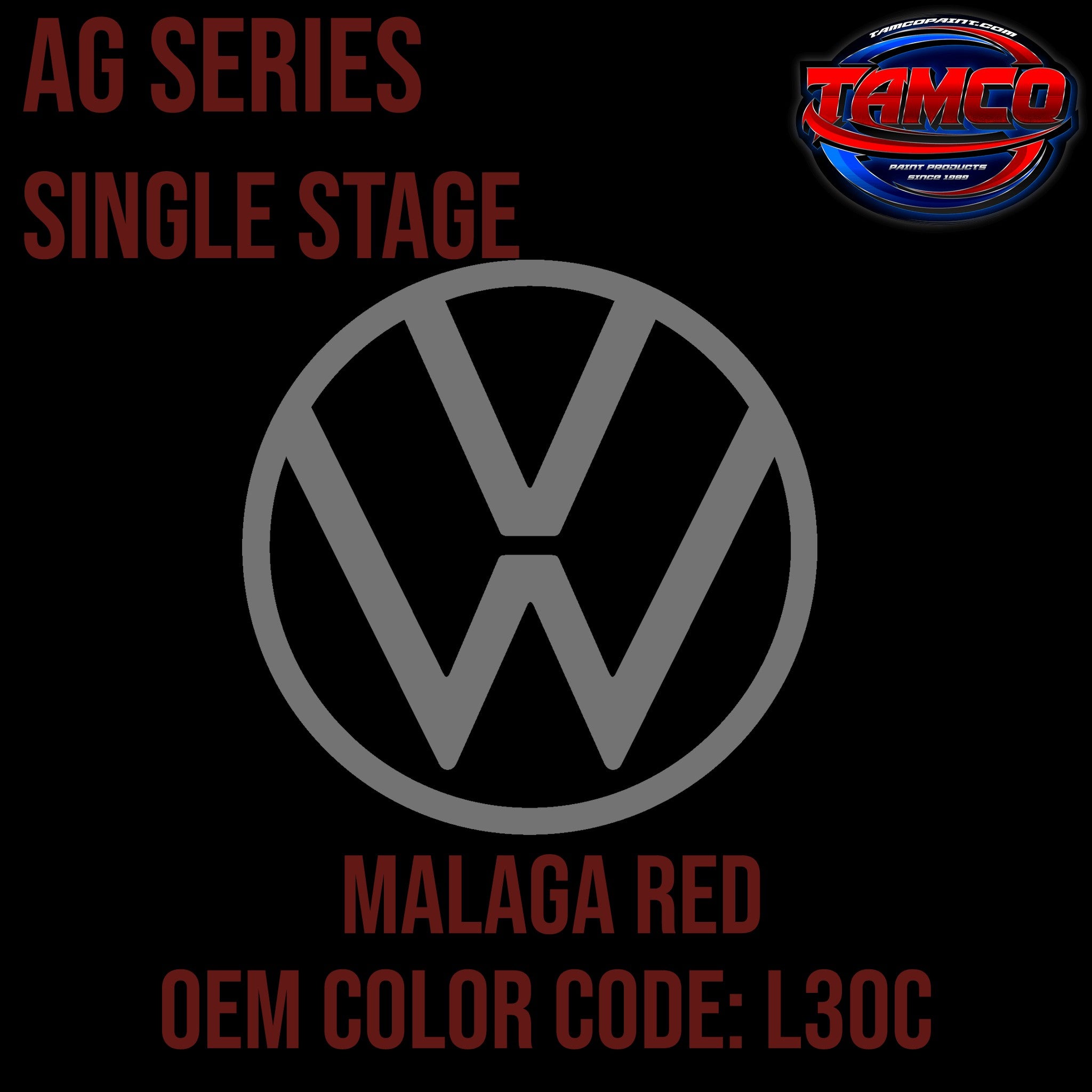 Tamco Paint Volkswagen Malaga Red Code L30C OEM Basecoat