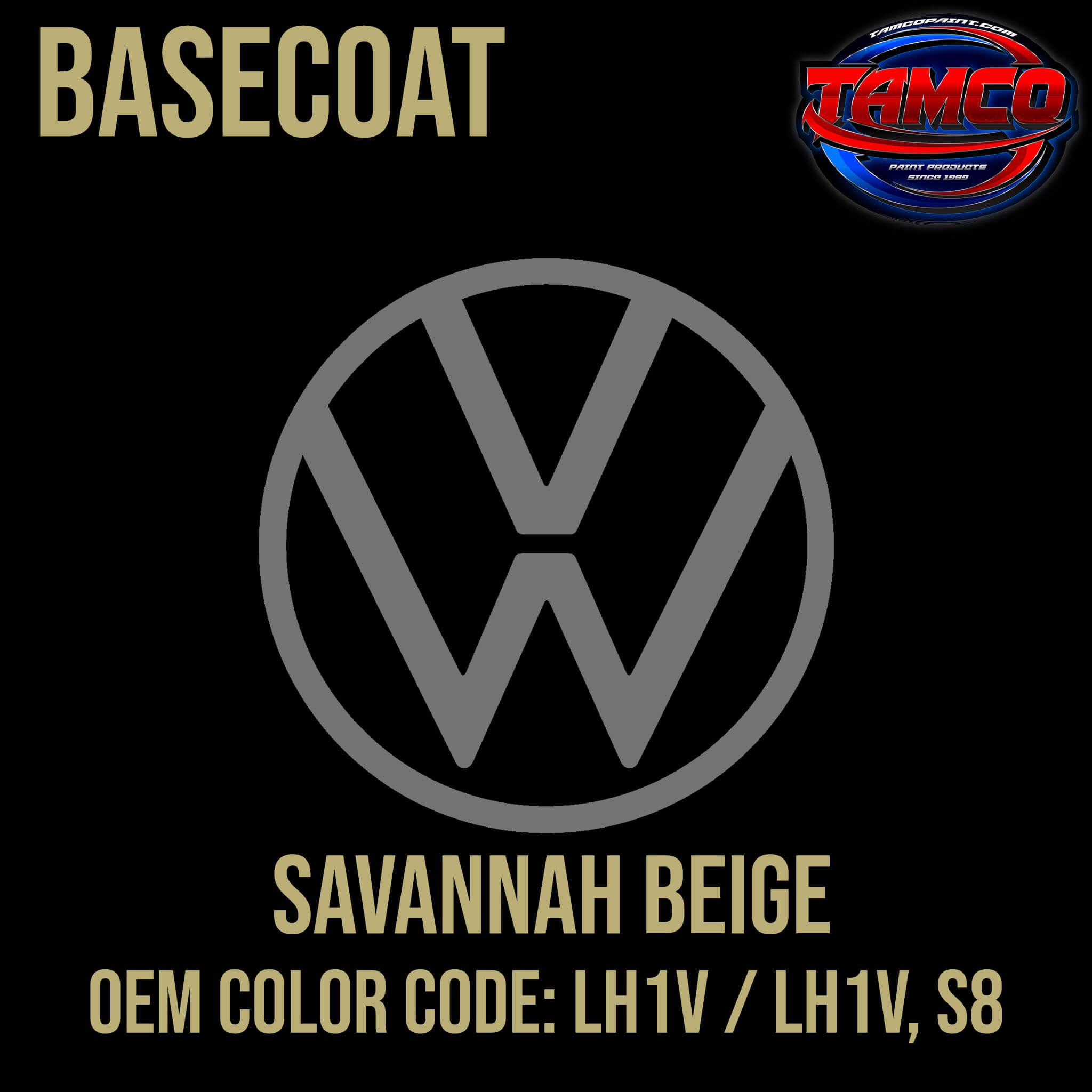 Tamcco Paint Volkswagen Savannah Beige Code LH1V OEM Basecoat