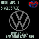 Volkswagen Bahama Blue | L519 | OEM High Impact Series Single Stage