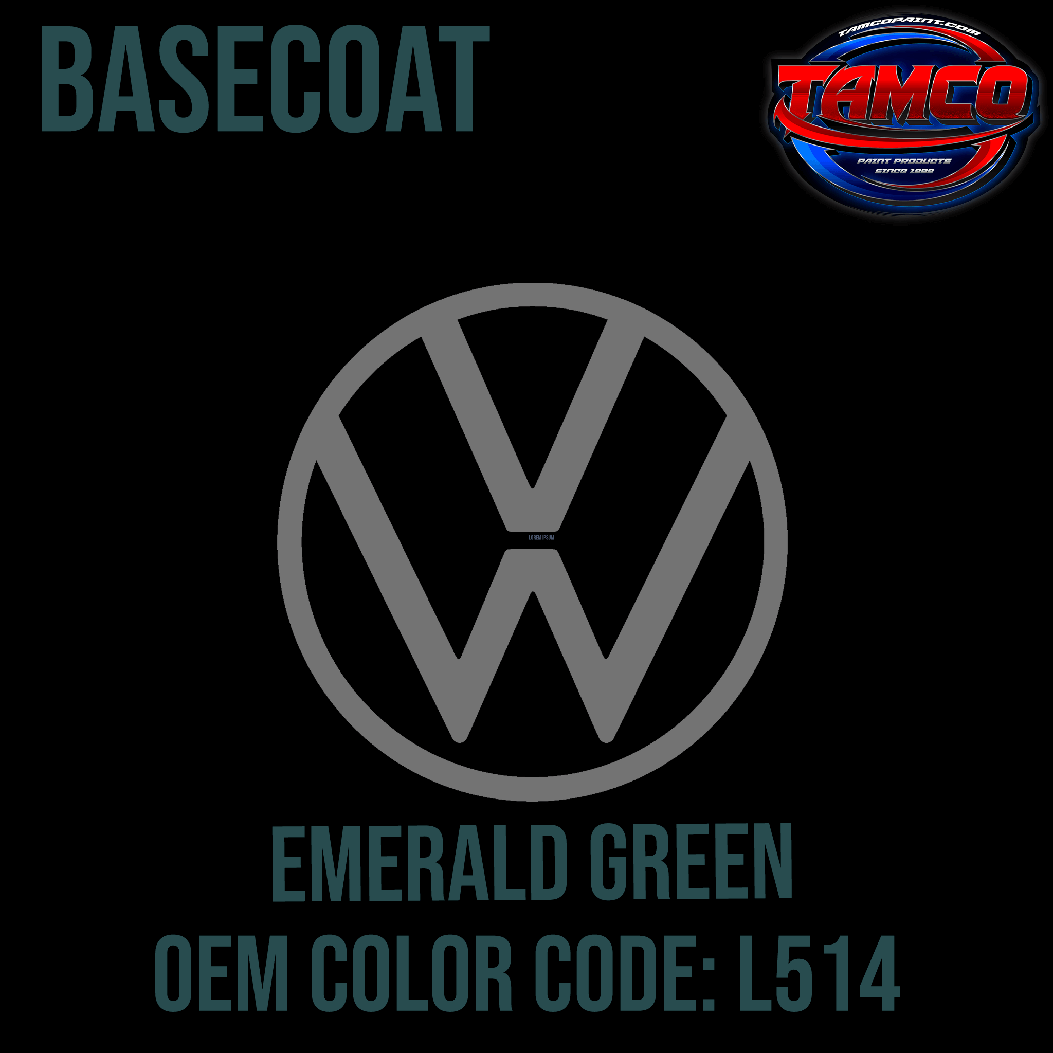 Tamco Paint Volkswagen Basecoat Emerald Green