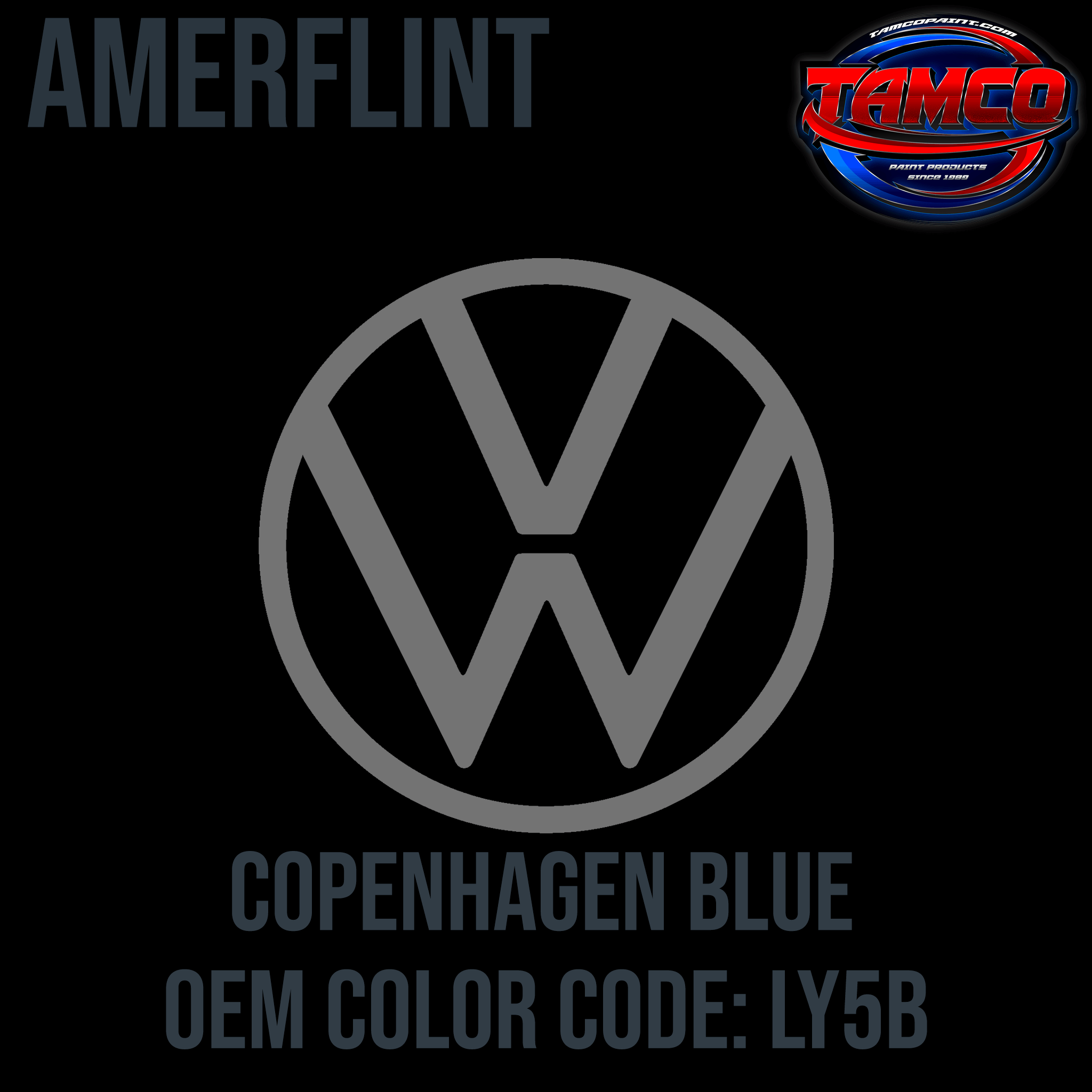 Tamco Paint Volkswagen Copenhagen Blue Code LY5B OEM Amerflint