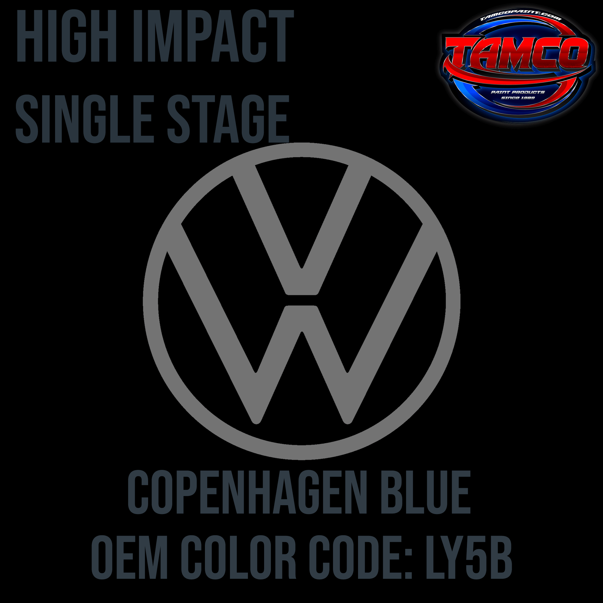 Tamco Paint Volkswagen Copenhagen Blue Code LY5B OEM High Impact