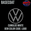 Tamco Paint Volkswagen Cumulus White Code L680 OEM Basecoat