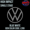 Tamco Paint Volkswagen Blue White Code L289 OEM High Impact Single Stage