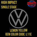 Tamco Paint Volkswagen Lemon Yellow Code L11E / 2910 OEM High Impact Single Stage