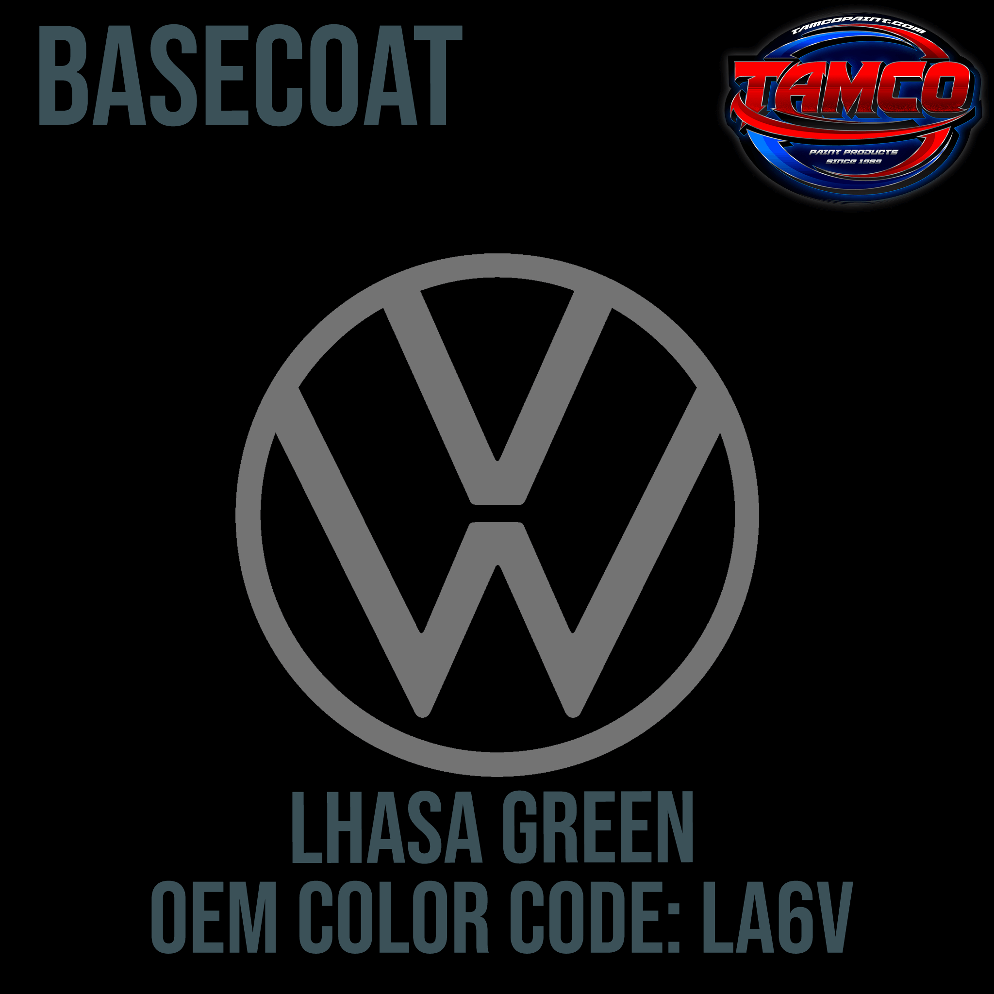 Tamco Paint Volkswagen Lhasa Green Code LA6V OEM Basecoat