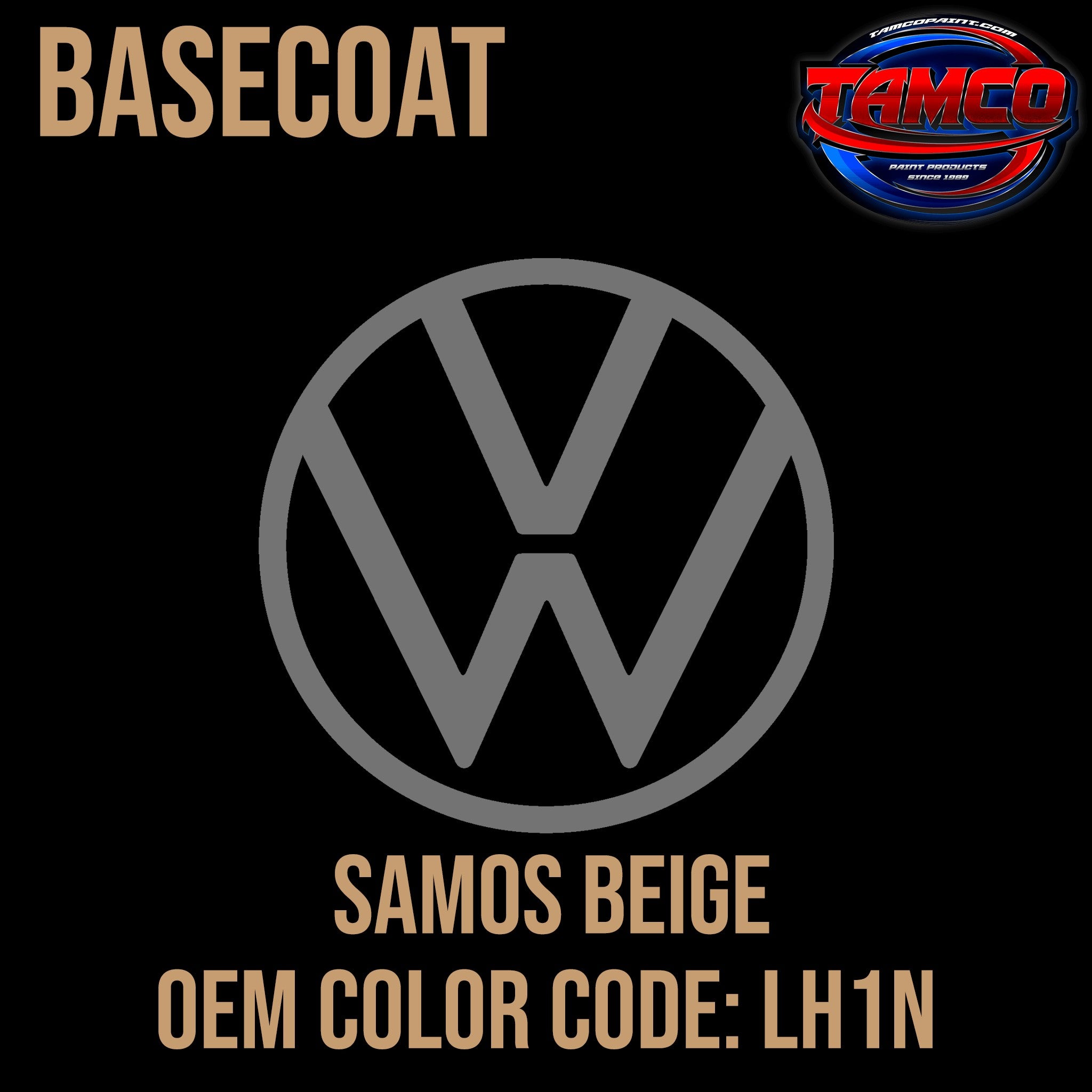 Tamco Paint Volkswagen Samos Beige Code LH1N OEM Basecoat