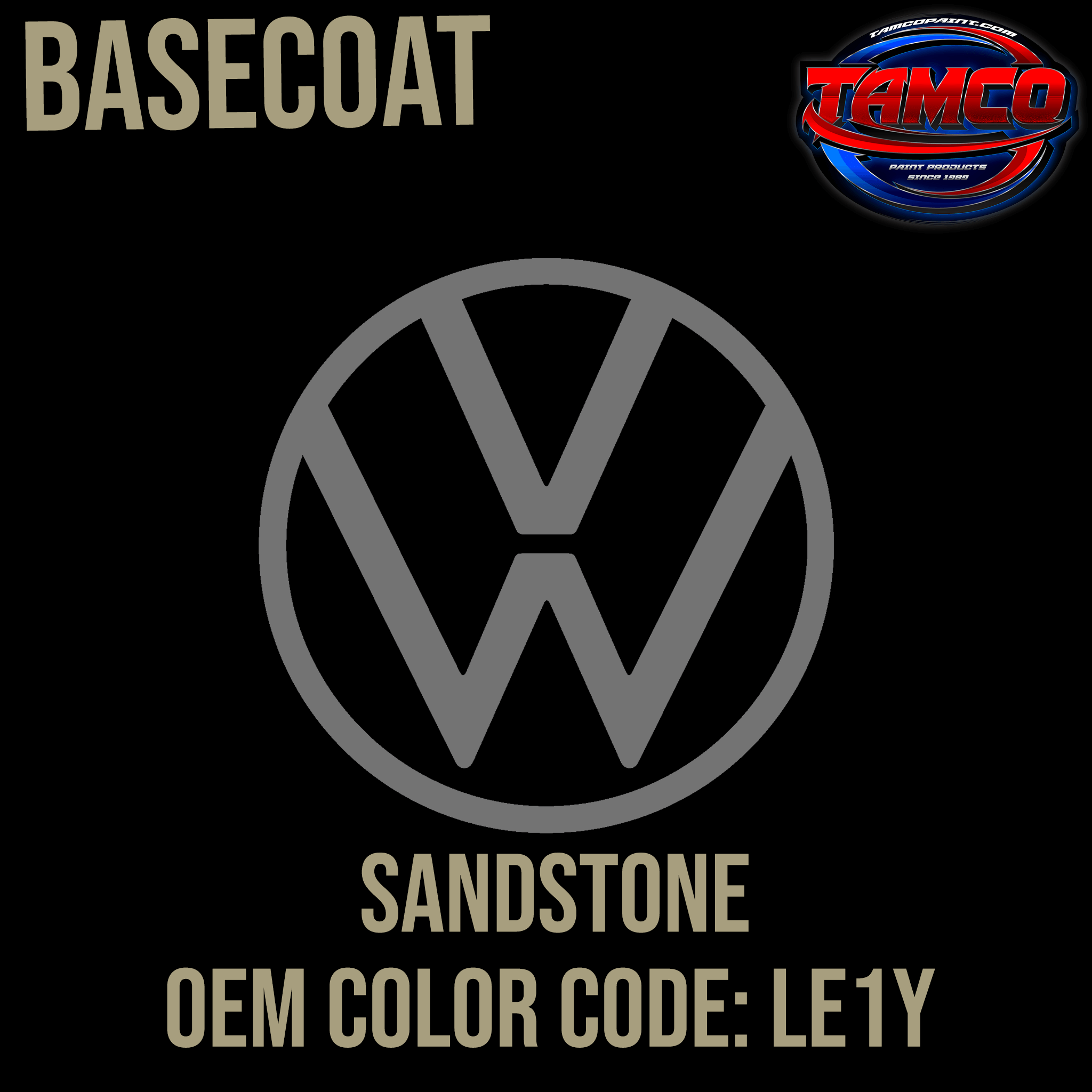 Tamco Paint Volkswagen Sandstone Code LE1Y OEM Basecoat