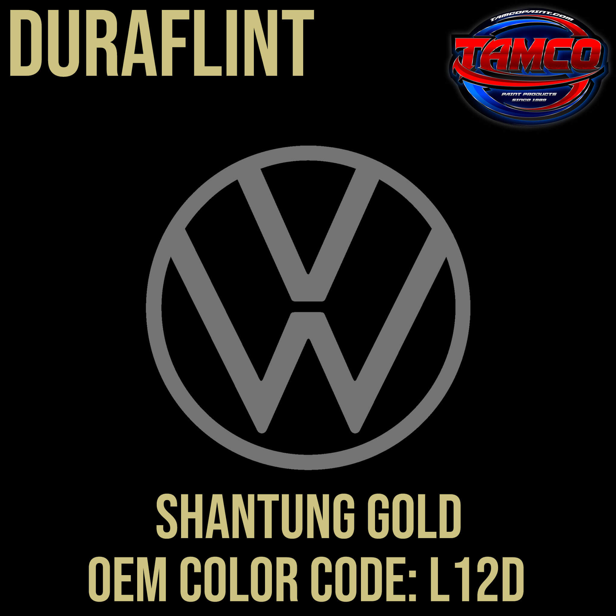 Tamco Paint Volkswagen Shantung Gold Code L12D OEM Duraflint