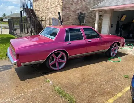 Tamco Paint You Cant Sit With Us Pink on 1973 Chevrolet Caprice