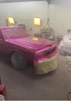 Tamco Paint You Cant Sit With Us Pink on 1973 Chevrolet Caprice
