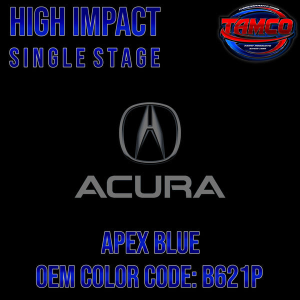 Acura Apex Blue | B621P | 2019-2022 | OEM High Impact Single Stage