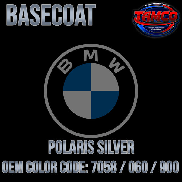 BMW Polaris Silver | 7058 / 060 / 900 | 1968-1986 | OEM Basecoat