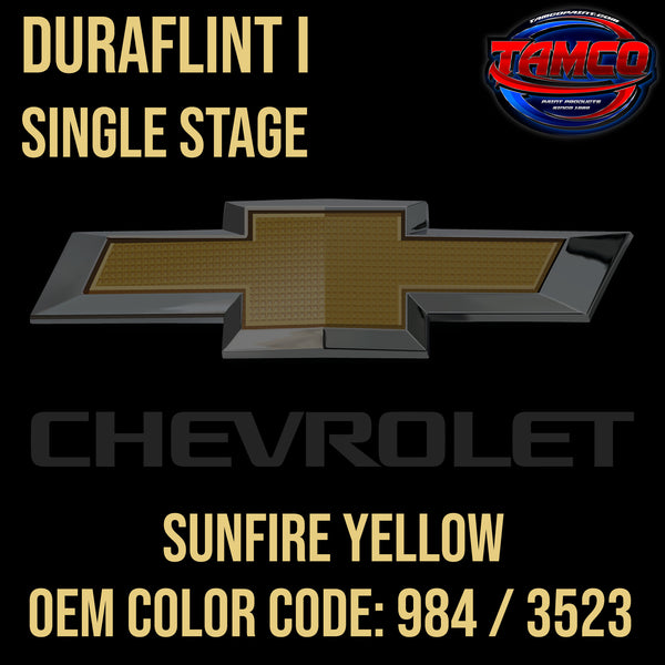Chevrolet Sunfire Yellow | 984 / 3523 | 1966-1967 | OEM DuraFlint Series Single Stage