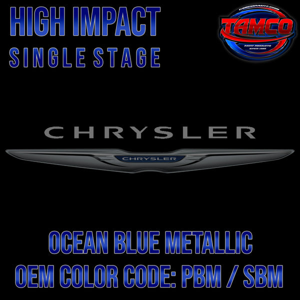 Chrysler Ocean Blue Metallic | PBM / SBM | 2018-2022 | OEM High Impact Single Stage