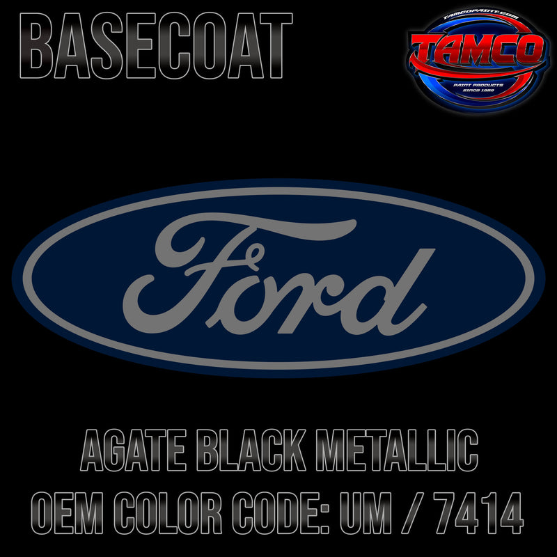 Ford Agate Black Metallic | UM / 7414 | 2019-2022 | OEM Basecoat