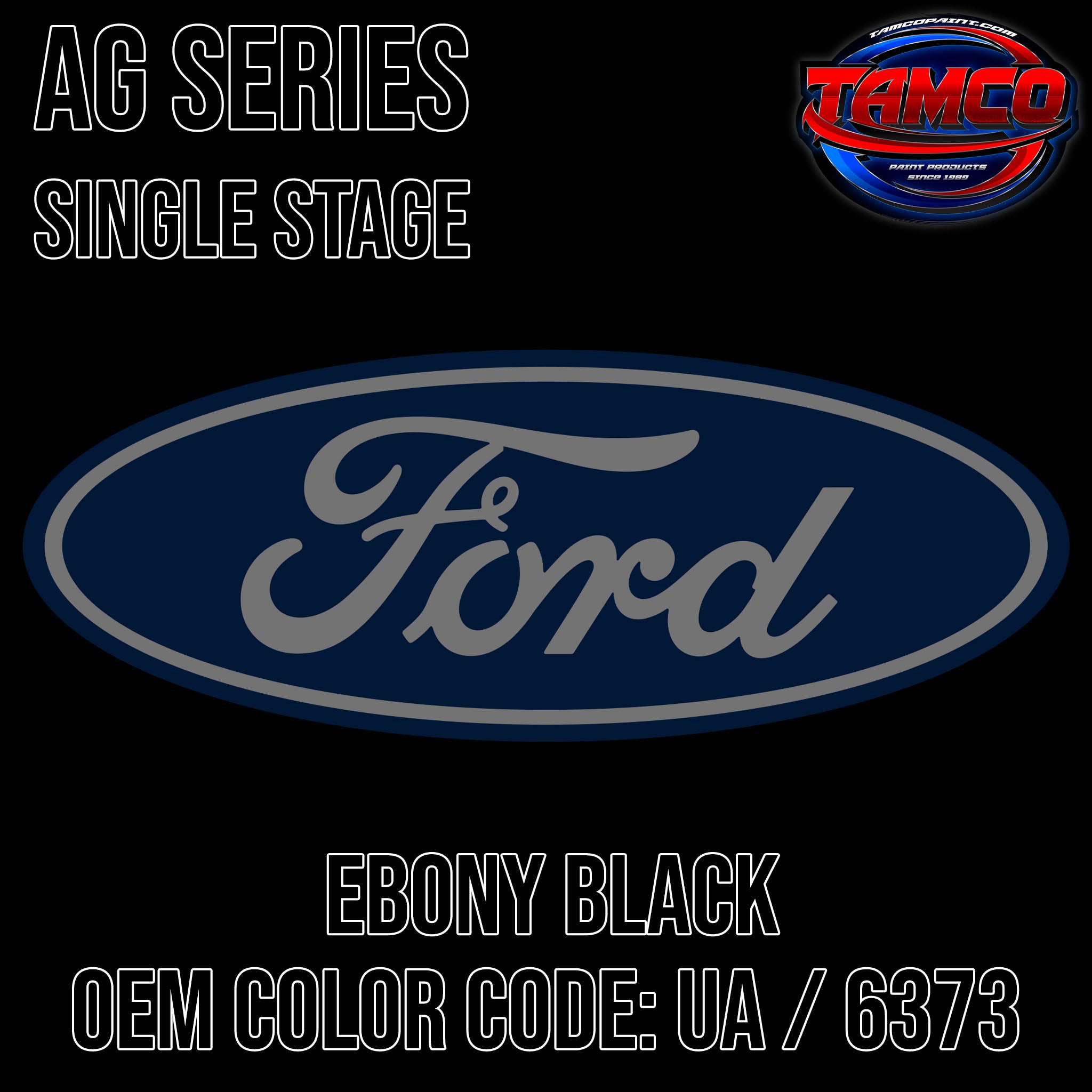 Ford UA Ebony Black Single Stage Acrylic Urethane Color (Quart Kit) -  Speedokote LLC