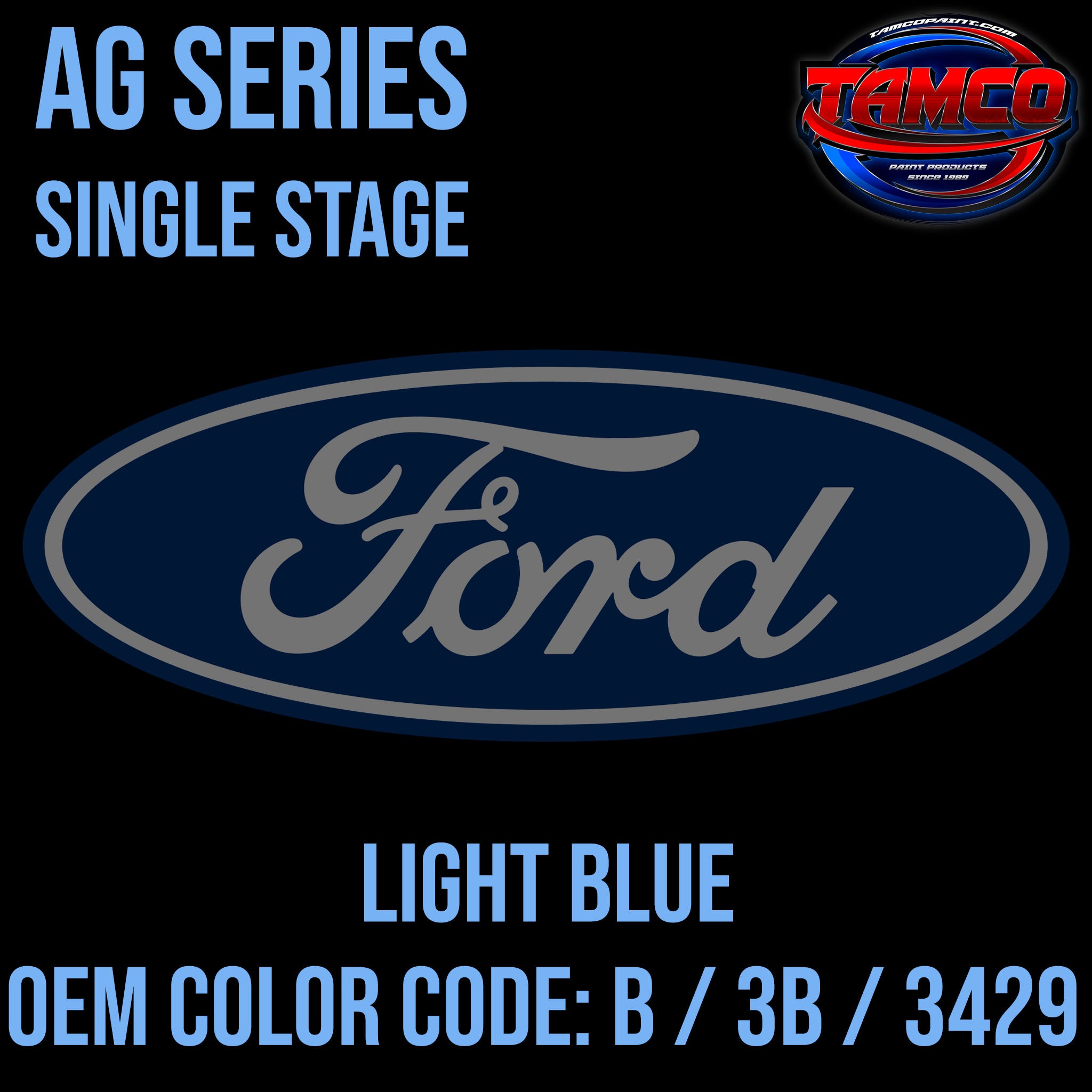 Ford Light Blue, B / 3B / 3429, 1972-1974