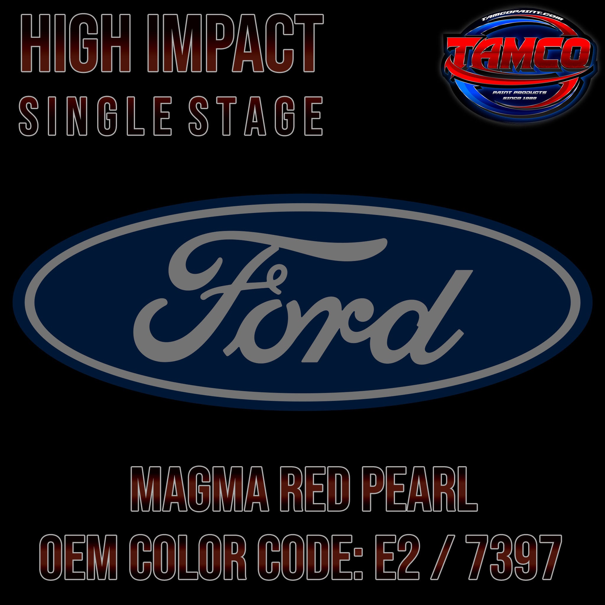 Ford Magma Red Pearl | E2 / 7397 | 2018-2020 | OEM High Impact Single