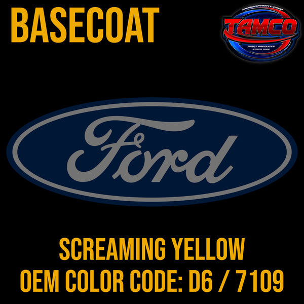 Ford Screaming Yellow | D6 / 7109 | 2004-2006 | OEM Basecoat