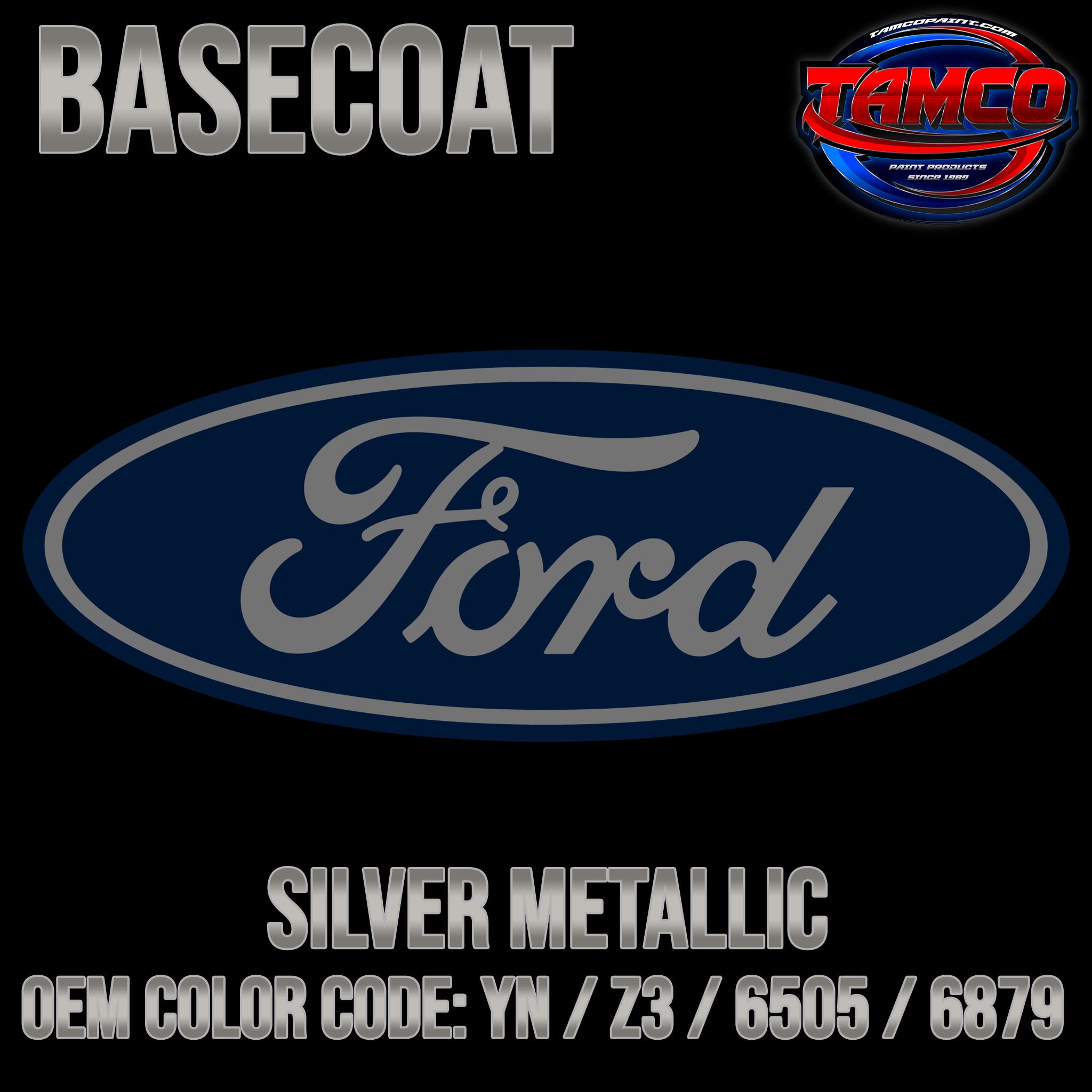 Ford Silver Metallic | YN / Z3 / 6505 / 6879 | 1991-2011 | OEM Basecoa