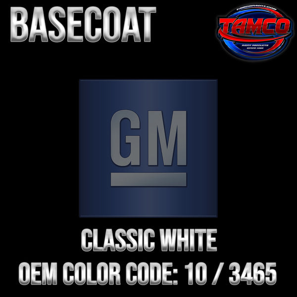 GM Classic White | 10 / 3465 | 1966-1984 | OEM Basecoat