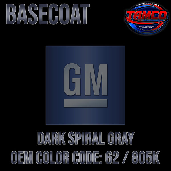 GM Dark Spiral Gray | 62 / 805K | 2003-2007 | OEM Basecoat