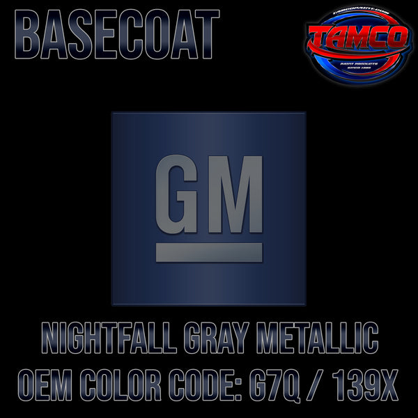 GM Nightfall Gray Metallic | G7Q / 139X | 2014-2021 | OEM Basecoat