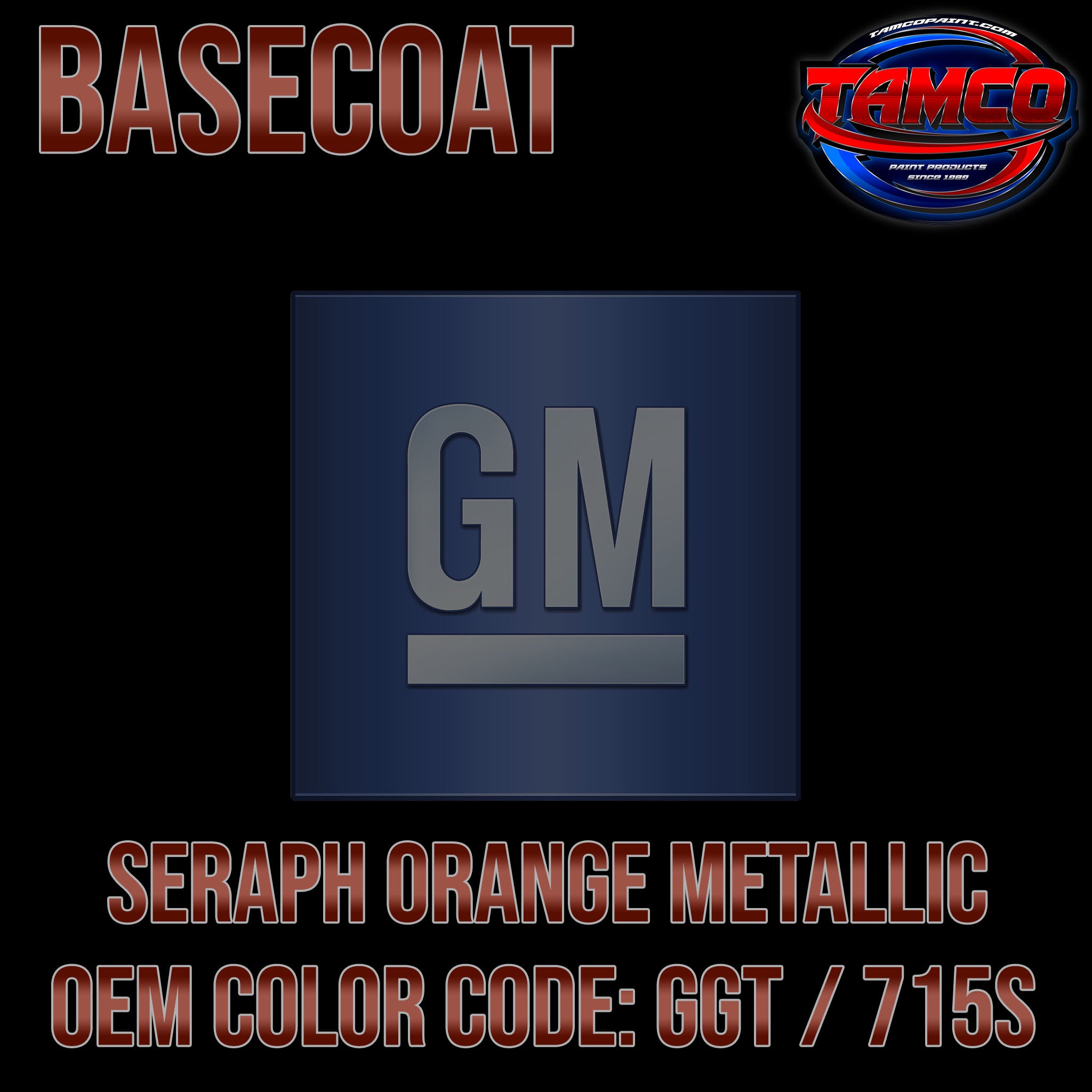Sunburst Orange Metallic 1 Gallon Urethane Basecoat Car Auto Body Paint