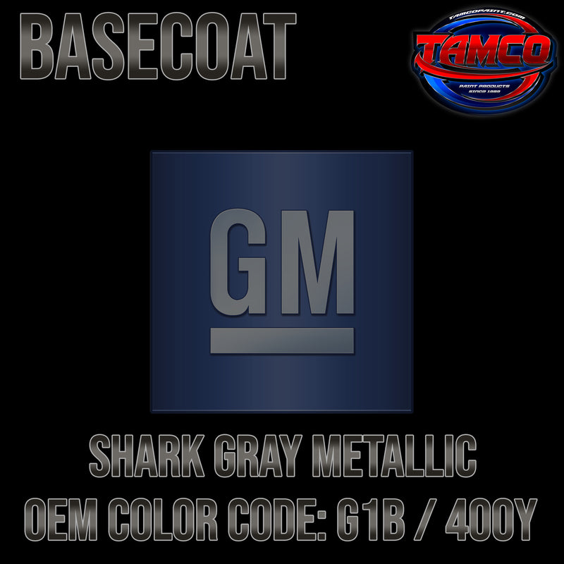 GM Shark Gray Metallic | G1B / 400Y | 2015-2016 | OEM Basecoat