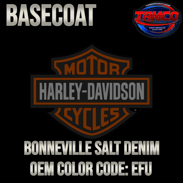 Harley Davidson Bonneville Salt Denim | EFU | 2018-2019 | OEM Tri-Stage Basecoat