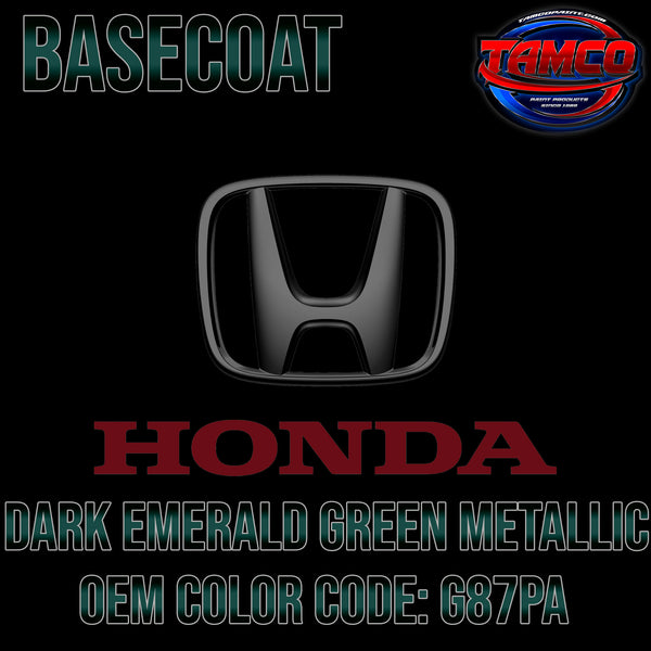Honda Dark Emerald Green Metallic | G87PA | 1998-2002 | OEM Basecoat