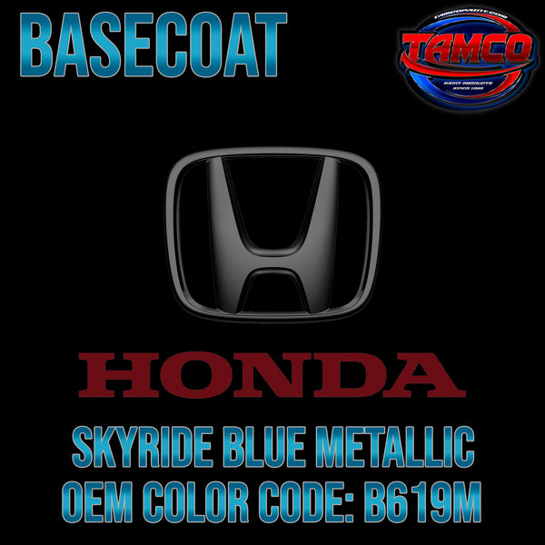 Honda Skyride Blue Metallic | B619M | 2017-2018 | OEM Basecoat