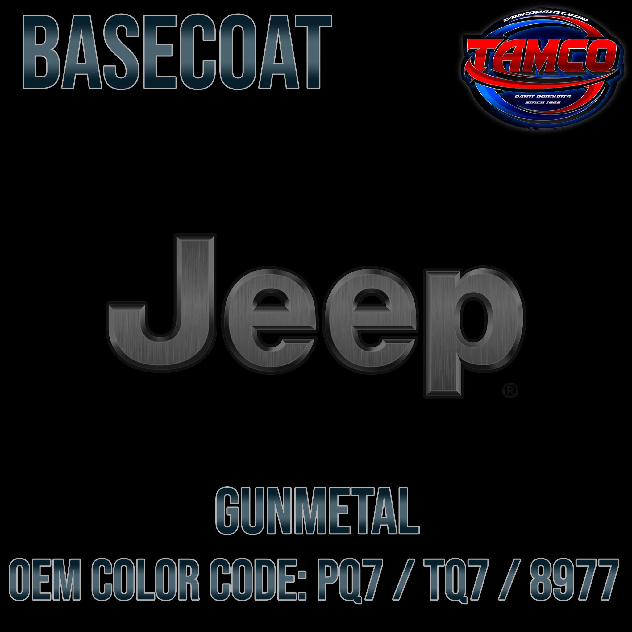 Jeep Gunmetal PQ7 / TQ7 / 8977 19971999 OEM Basecoat