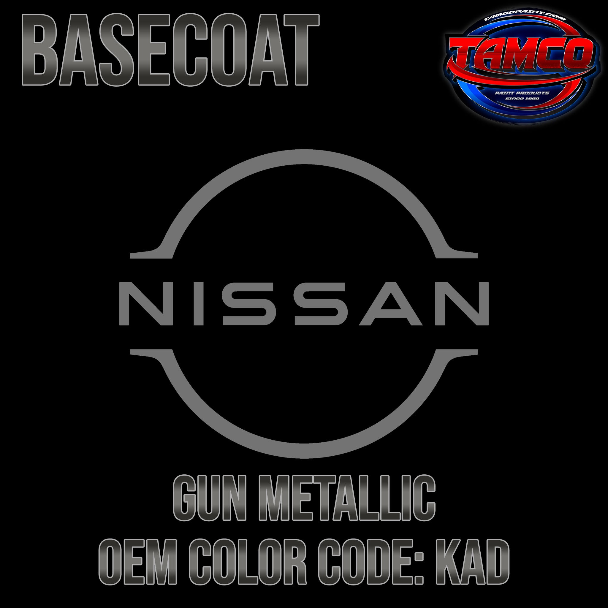 Nissan KAD Gunmetal Gray Metallic Low VOC Basecoat Paint