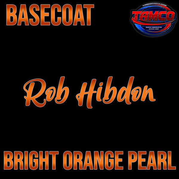 Rob Hibdon | Bright Orange Pearl | Customer Color Basecoat