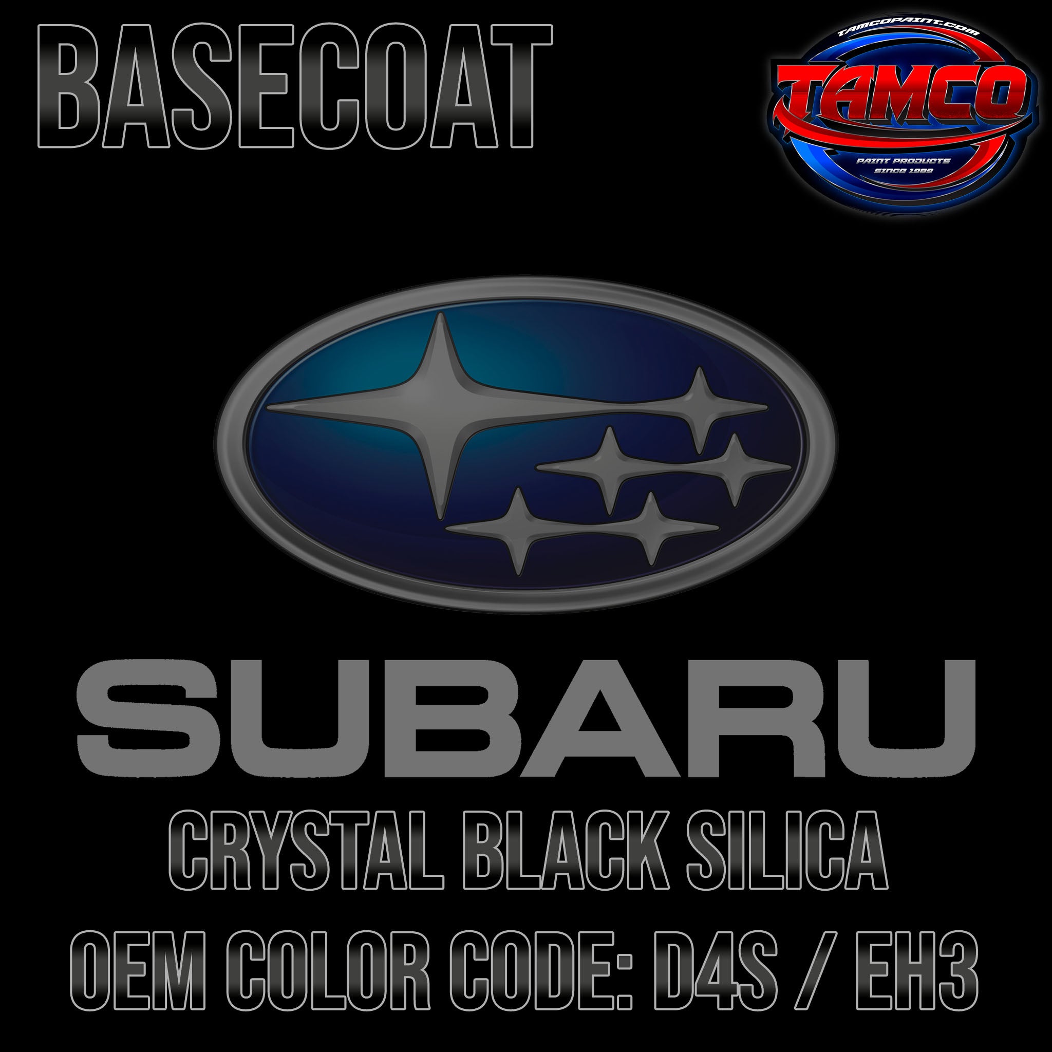 Subaru Crystal Black Silica | D4S / EH3 | 2010-2022 | OEM Basecoat