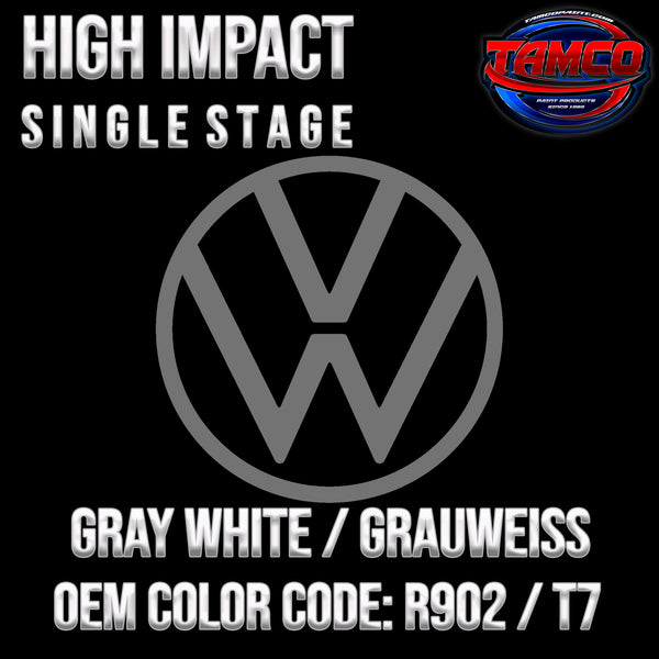 Volkswagen Gray White / Grauweiss | R902 / T7 | 1992-2003 | OEM High Impact Single Stage