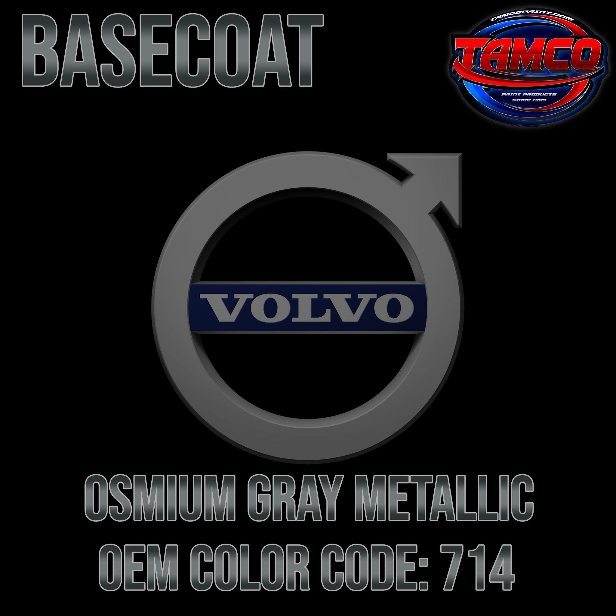 Volvo Osmium Gray Metallic | 714 | 2015-2021 | OEM Basecoat