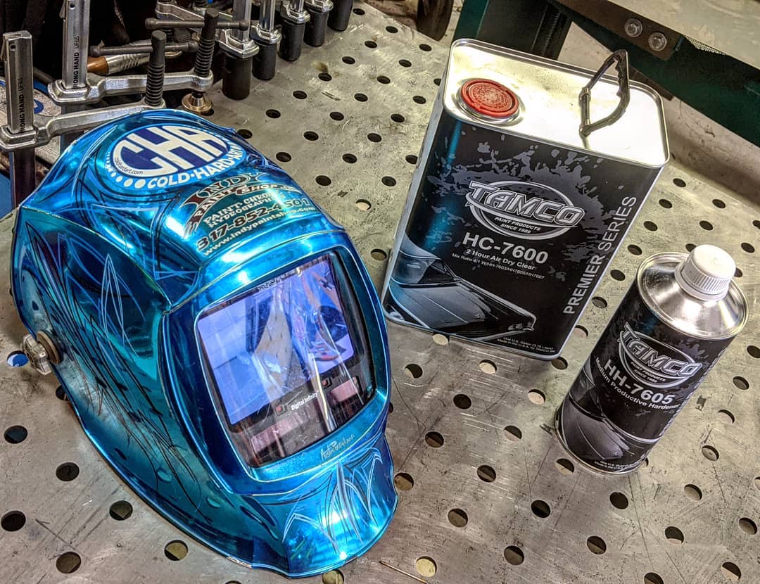 Tamco Paint HC7600 2 Hour Air Dry Clearcoat in Welding Helmet