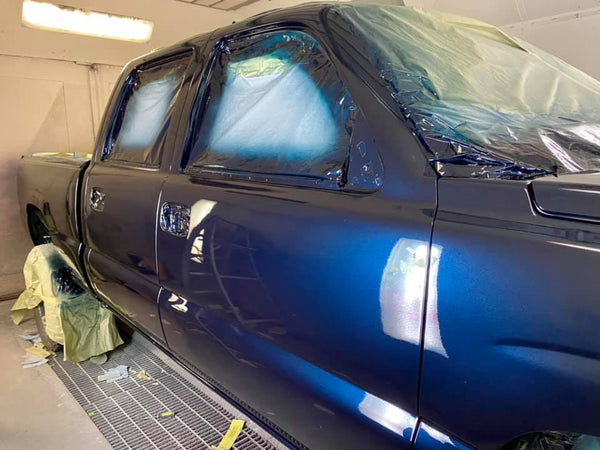 Tamco Paint GM Dark Ming Blue Metallic in GMC Sierra Pickup Truck