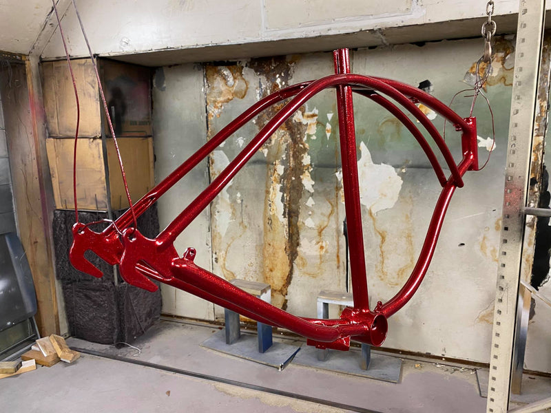 Tamco Paint Courage Red in Bicycle Frame