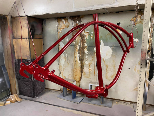 Tamco Paint Courage Red in Bicycle Frame