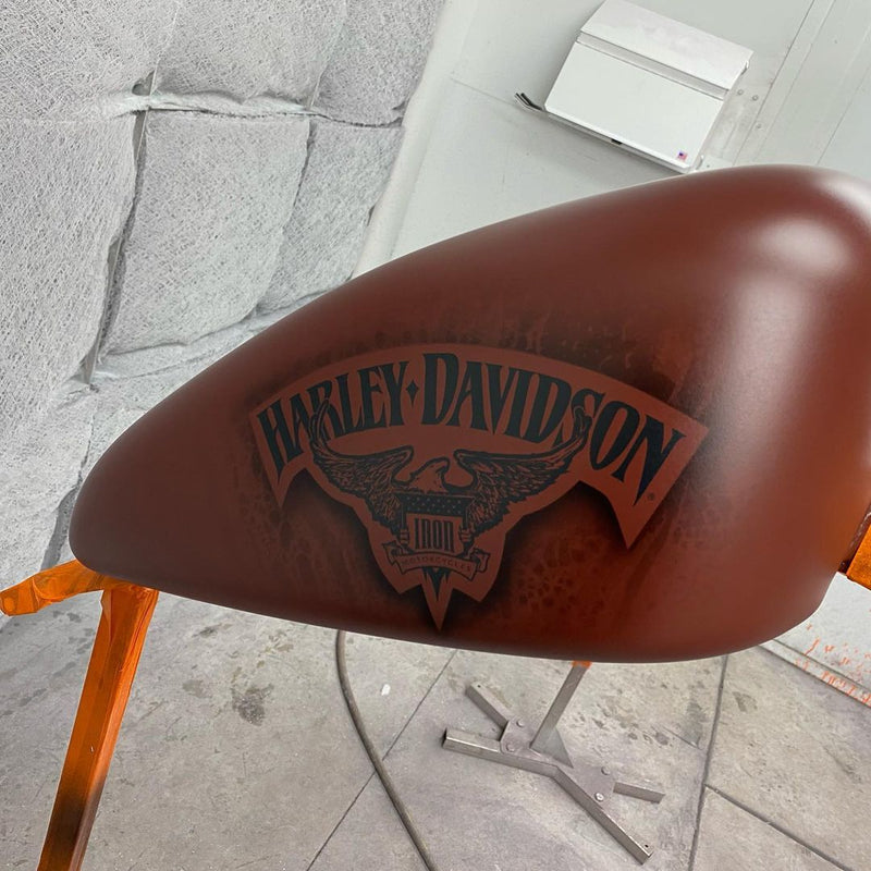 Tamco Paint's Matte Clearcoat in Harley Davidson Tank