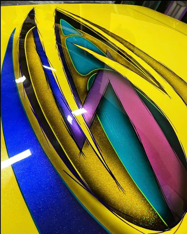 Tamco Paint HC2104 High Solids Clearcoat on Car Part