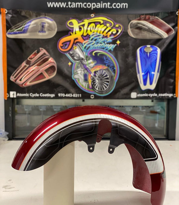Tamco Paint Brush FX Pinstriping in Motorcycle Fender