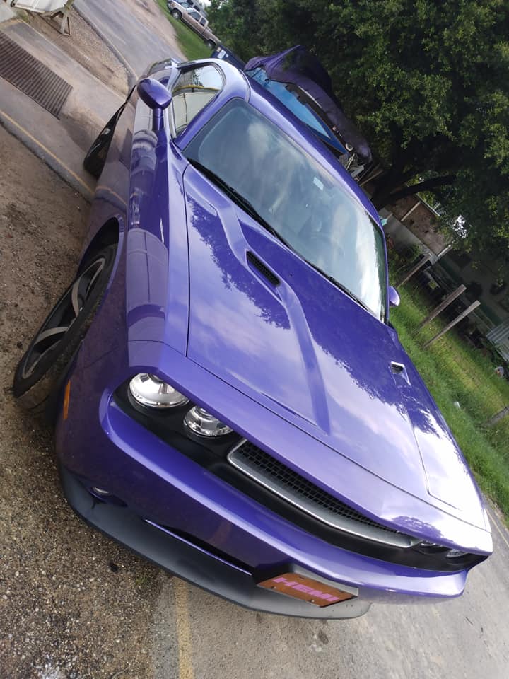 Tamco Paint Tamco Throwback Plum Crazy in 1974 Dodge Challenger